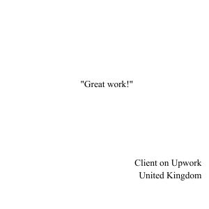 “I've known Nanditha for almost two years now and find her to be extremely good, prompt and conscientious in her copywriting assignments. I list conscientious because I value it as the most prized (3)