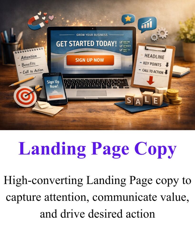 landing page copy