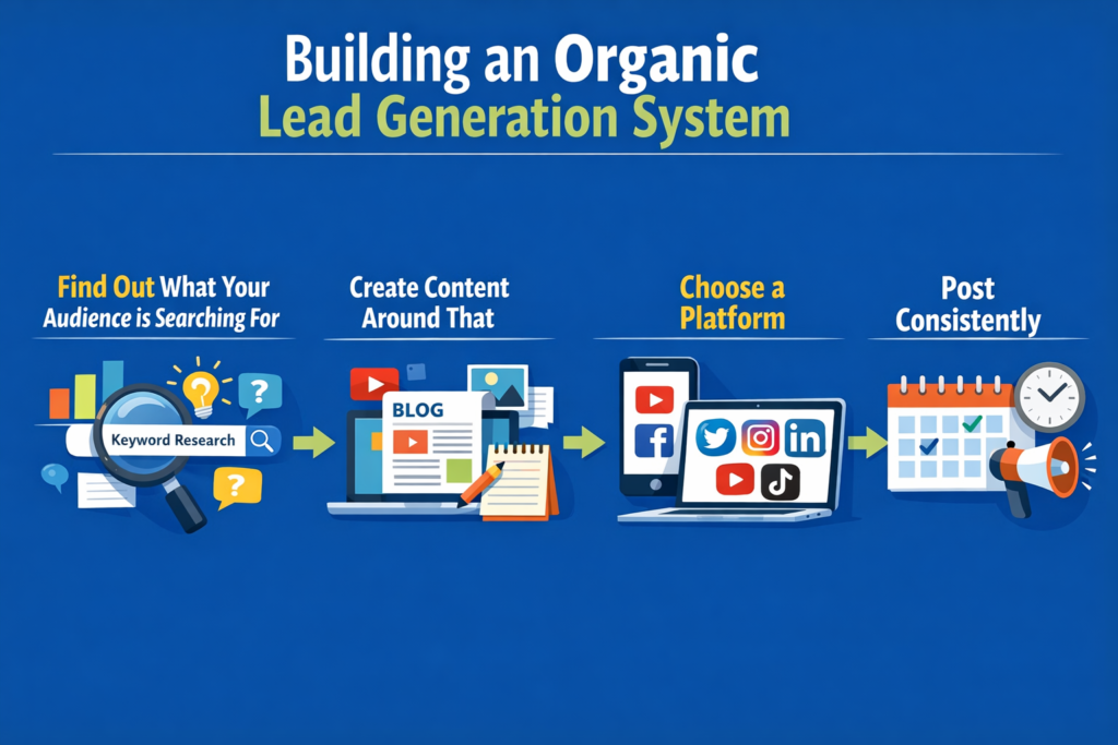 steps to build organic lead generation system