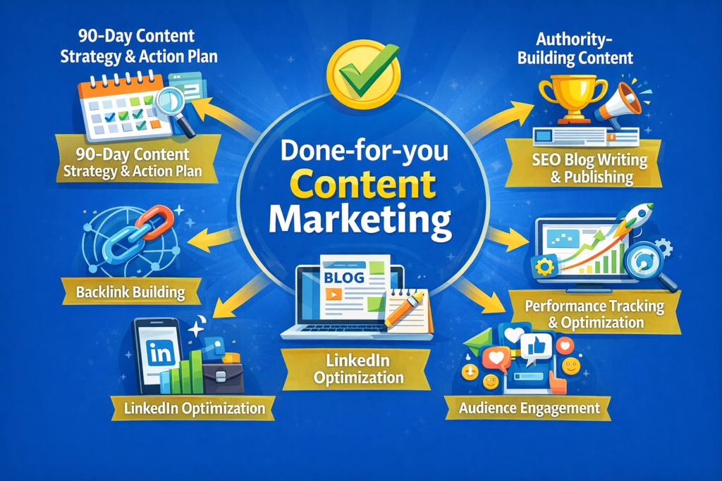 Done-for-you content marketing system